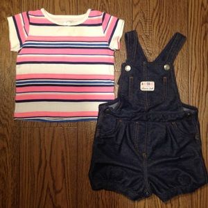 Girls short overalls